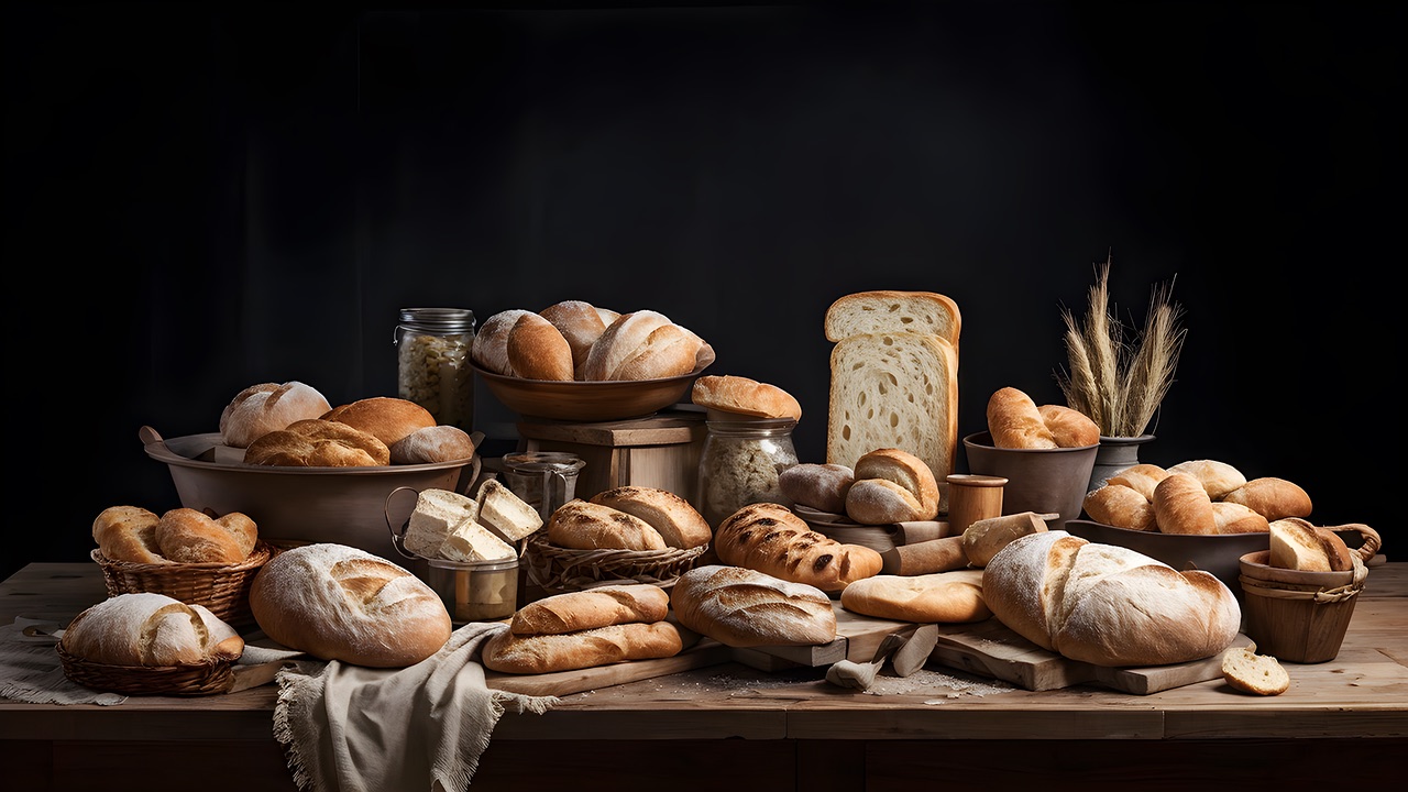 Artistic rendering of sourdough bread